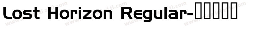 Lost Horizon Regular字体转换
